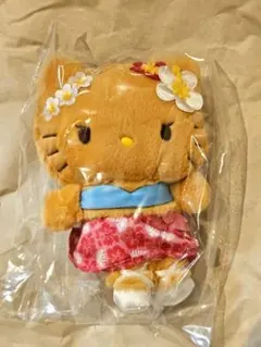 【新品】ハローキティ マスコットホルダー（トコナツバケーション） ピンク