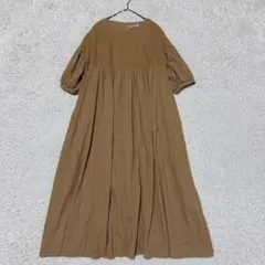 新品✨サマンサモスモス リネン混 胸元レース貼り ノースリワンピース 