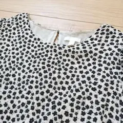 【大きめ】H&Mドット柄 ティアードワンピース XL