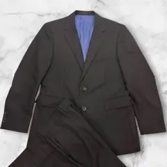 P.S.FA スーツ セットアップ M 黒　ストライプ　ビジネス フォーマル