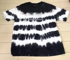DIESEL ディーゼル キッズ Tシャツ 4Y タイダイ 黒 白 中古品