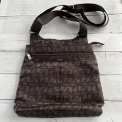 FILA [フィラ]　ショルダーバッグ 旅行バッグ 普段使い ナイロン ブラウン