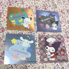 サンリオパン　シール ポチャッコ クロミ シナモロール