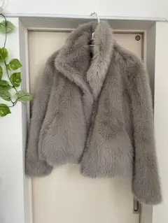 グレー ファーコート