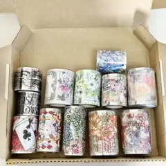 台湾作家　海外マスキングテープ　マステ　12個セット　まとめ売り　PET