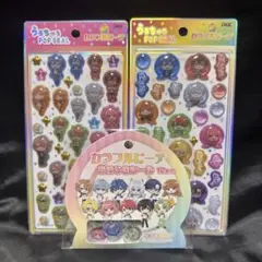 カラフルピーチ うるちゅるポップシール おはじきシール 3点セット