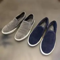 maldini 41 スエード スリッポン グレー ネイビー 2足セット