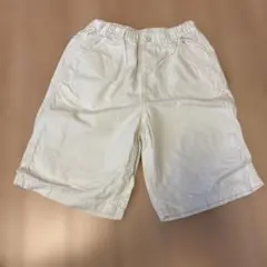 UNIQLO 半ズボン 140 アイボリー　デニム