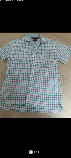 TOMMY HILFIGER 半袖チェックシャツ Sサイズのサムネイル