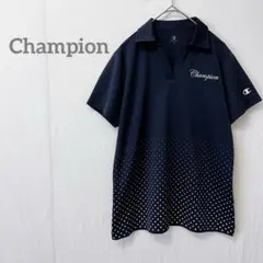 【チャンピオン】Champion ネイビー 半袖ポロシャツ ゴルフ スポーツ