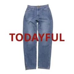TODAYFUL デニムパンツ　日本製　ハイウエスト テーパード 25M