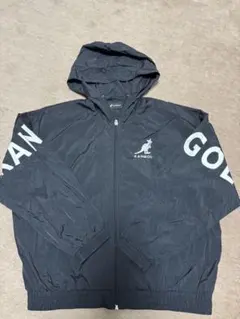 レディース KANGOL フード付きナイロンジャケット 黒 Mサイズ