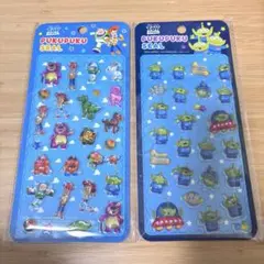 ディズニー　ピクサー　トイストーリー　リトルグリーンメン　ぷくぷくシール
