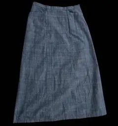 To b. by agnès b. シャンブレーAラインスカート Mサイズ