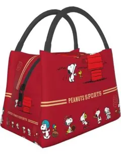 スヌーピー 大容量保冷ポータブルバッグ コンパクト断熱耐衝撃弁当袋 軽量エコ