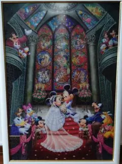 完成品 ディズニーパズル ミッキーミニー ウェディング 結婚式 - メルカリ