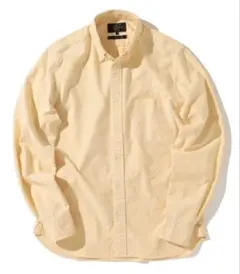 美品 BEAMS PLUS オックスフォード ボタンダウンシャツ イエロー XL