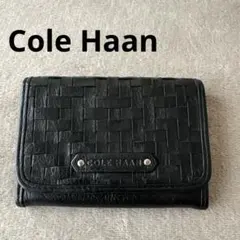☆Cole Haan コール ハーン カードケース 編み込みレザー 名刺入れ