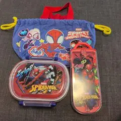 MARVEL スパイダーマン 弁当箱 箸 巾着袋 セットのサムネイル