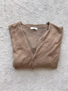 茶色 チャコール カーディガン WEGO スクールカーディガン