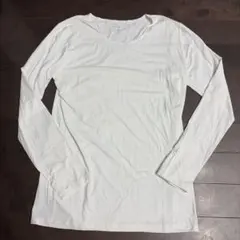 UNIQLO AIRism 長袖Tシャツ ホワイト Lのサムネイル