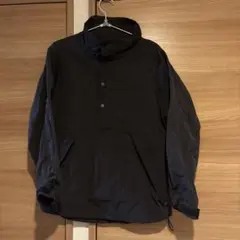 ナイロンジャケット　黒　ハーフジップ　 s BENTIDEA