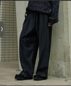 WETTEMPT スラックス 2TUCK EASY STRIPE SLACKS