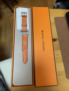 Apple Watch Hermès オレンジレザーバンド