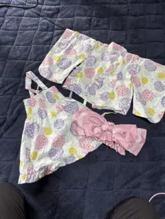 花柄浴衣セット 90センチ