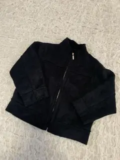 【美品】コムサイズム　ムートン風ジャケット　黒　90