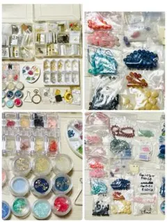 特価 引退品 天然石 ビーズ レジン アクセサリー パーツ 等 まとめ売り