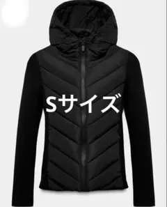 ZARA コントラストパフジャケット フード付き