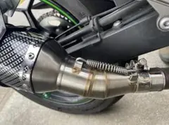 スリップオンアダプタ NINJA250Rなど 中間エキパイ 51mm 差込径38のサムネイル