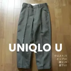UNIQLO レギュラーフィットワークパンツ ウエスト73cm