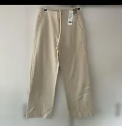 ユニクロユー　ジャージー、リラックスワイドパンツ、ナチュラルXLサイズ新品