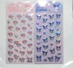 キャンドゥ サンリオ ぷくっとシール マイメロ＆クロミセット