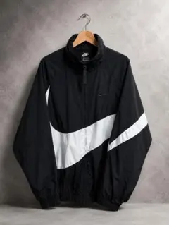 NIKE スウッシュ ウーブン 裏地メッシュ ウインドブレーカー XL 良品 