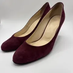 NUMBER TWENTY-ONE パンプス 25cm ボルドー スエード