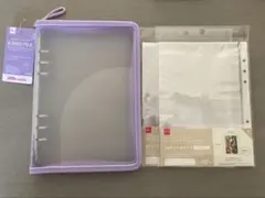 大人気！品薄商品！ダイソー　6リングファイル　A5クリアポケット