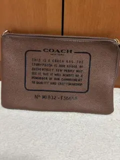 COACH ブラウン ポーチ MIB32-F36608