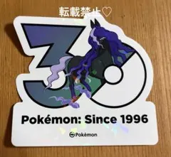 ポケモン 韓国限定 ポケモンストア30周年ロゴステッカー シール レイスポスのサムネイル