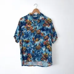 Penney's レーヨン アロハシャツ 総柄 ハワイアン 半袖 日本製 - メルカリ