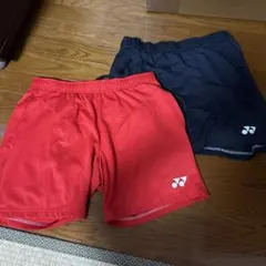 【美品・2足セット】ヨネックス バドミントンパンツ 黒・赤
