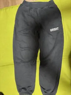 GUキッズ 裏起毛スウェットパンツ ブラック