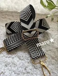 新品✨ショルダーストラップのみバッグ付け替え用❤️スマホショルダー単品⭐️ブラック