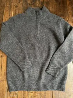 UNIQLOスフレヤーンハーフジップセーター Lサイズ