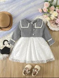 フォーマルドレス 80-86cm（12-18m） チェック柄