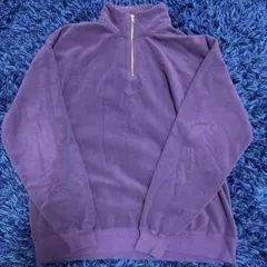 Kappa ハーフジップ フリース パープル L