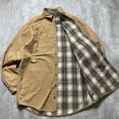 L.L.Bean シャツジャケット M カナダ製 ダック地 コットン ブラウンのサムネイル