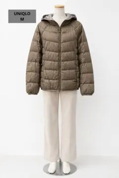 UNIQLO 울트라 라이트 다운 후드 재킷 베이지